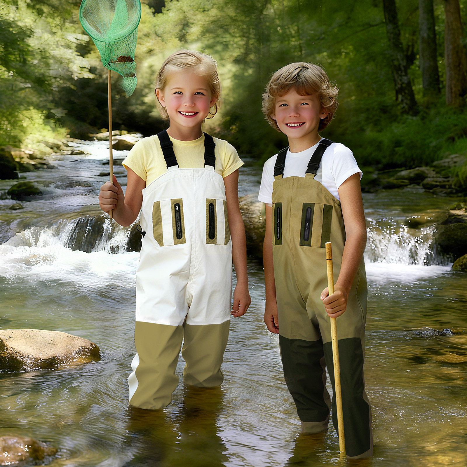 Outdoor Youth Adventure - Lightweight Kids Waders - Breathable Youth
