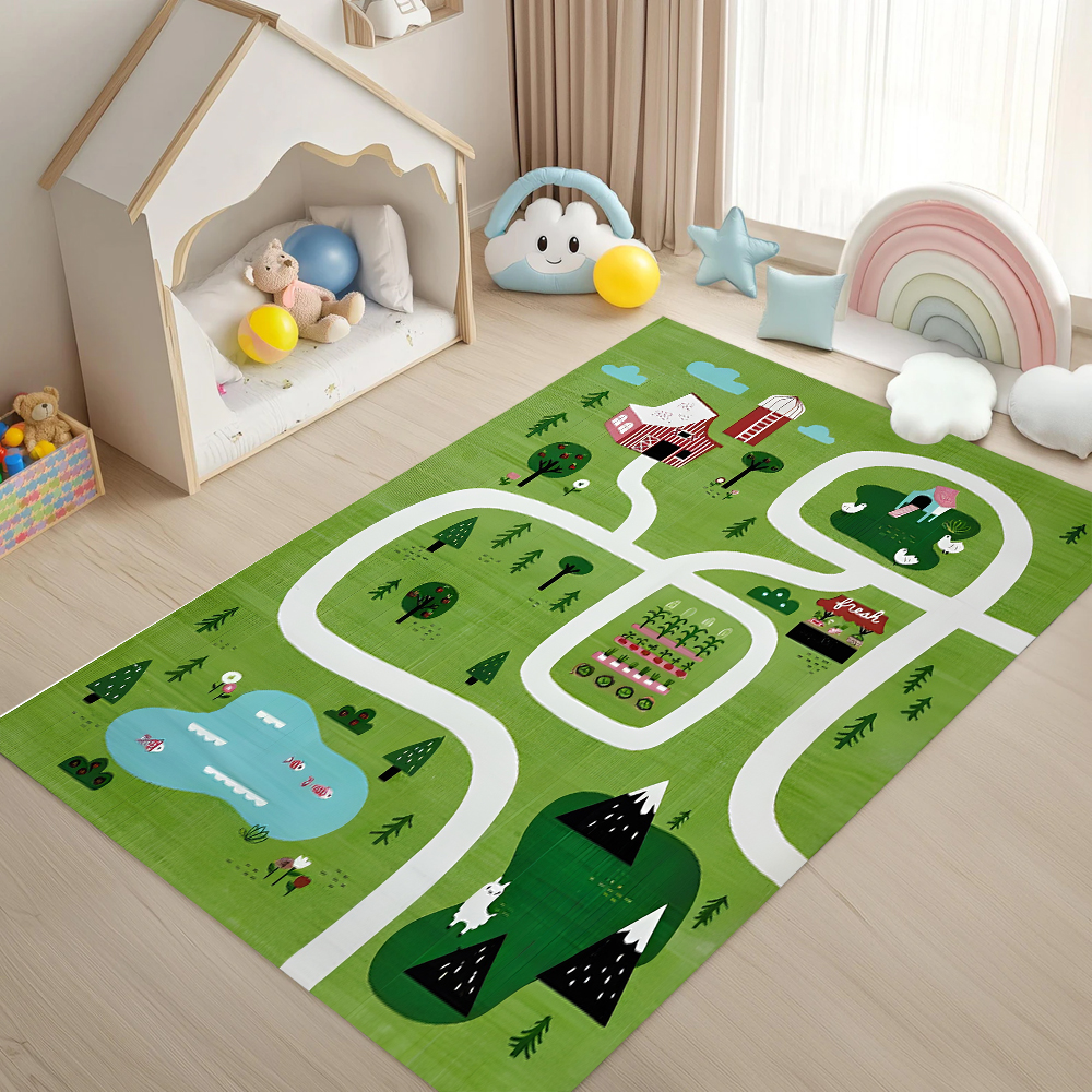 Outdoor Adventure Farm - Kids Farm Adventure Play Mat Educational