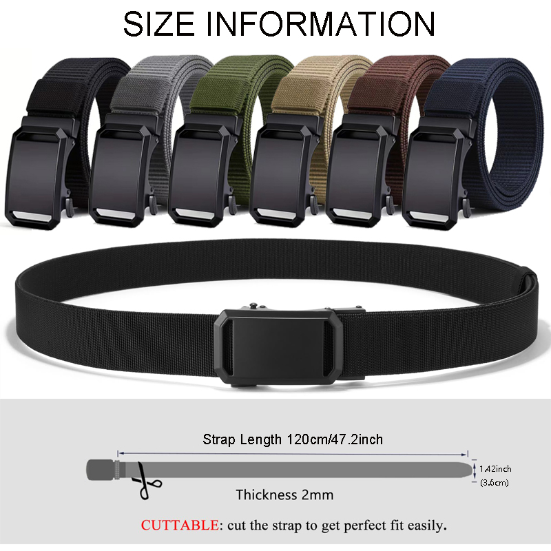 Outdoor Adventure Hunt - Canvas Tactical Belts Men's Durable Automatic