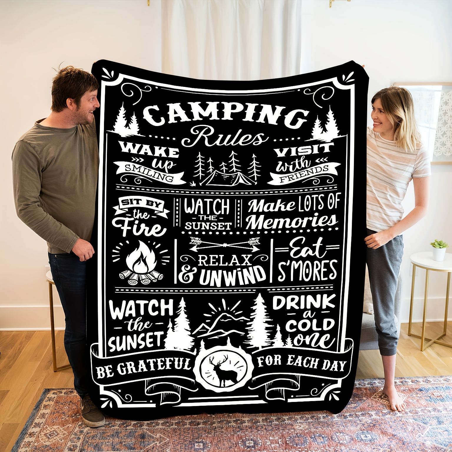 Camping Rules: A Cozy, Inspira - Outdoor Adventure Quotes recensie en prijs
