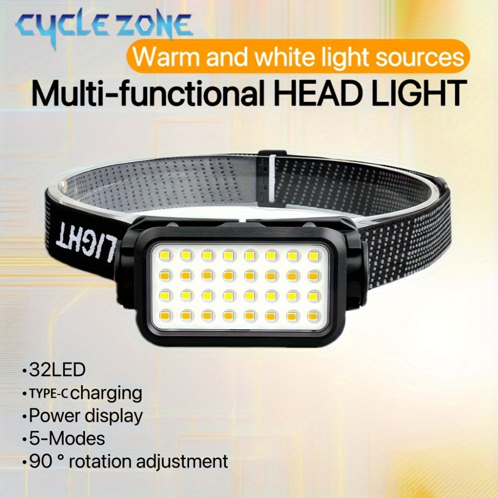 Rechargeable Headlamp with 32  - Outdoor Adventure Hunt recensie en prijs