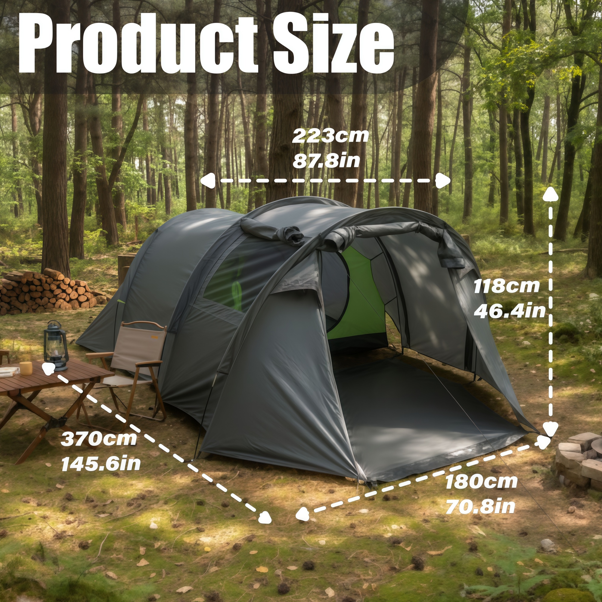 3-4 Person Spacious Portable T - Outdoor Adventure Group recensie en prijs