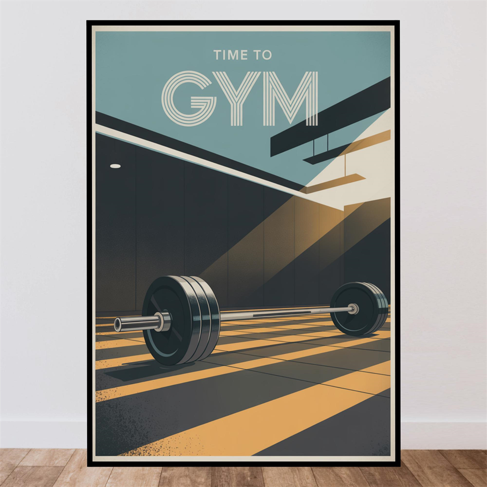 Time To Gym Poster Outdoor Wal - Outdoor Adventure Quotes recensie en prijs