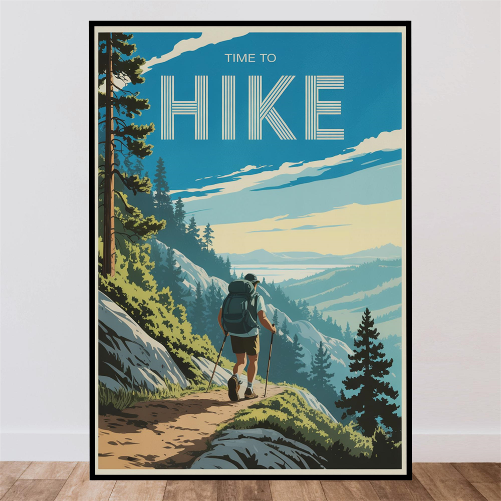 Time To Gym Poster Outdoor Wal - Outdoor Adventure Quotes recensie en prijs