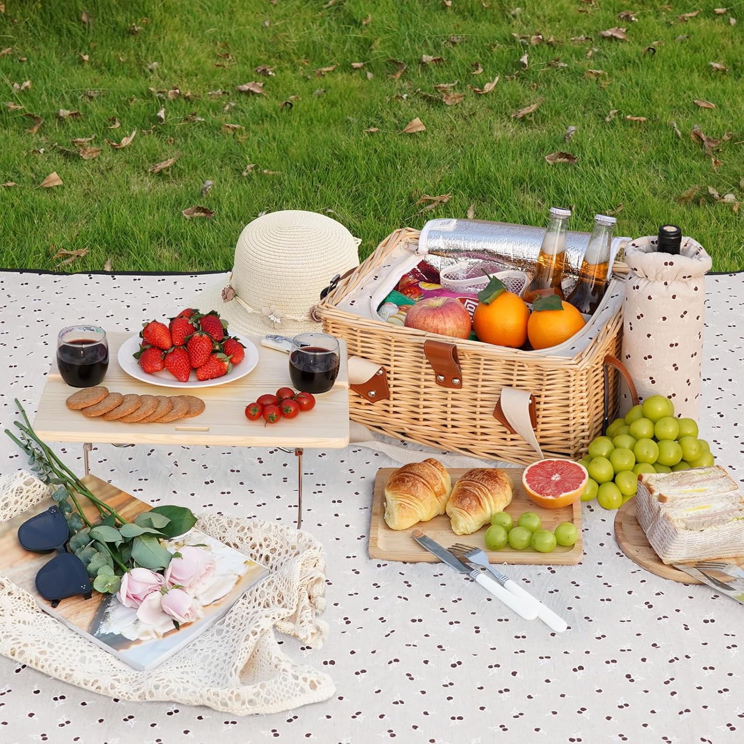 Wicker Picnic Basket for 2 wit - Outdoor Adventure Images recensie en prijs
