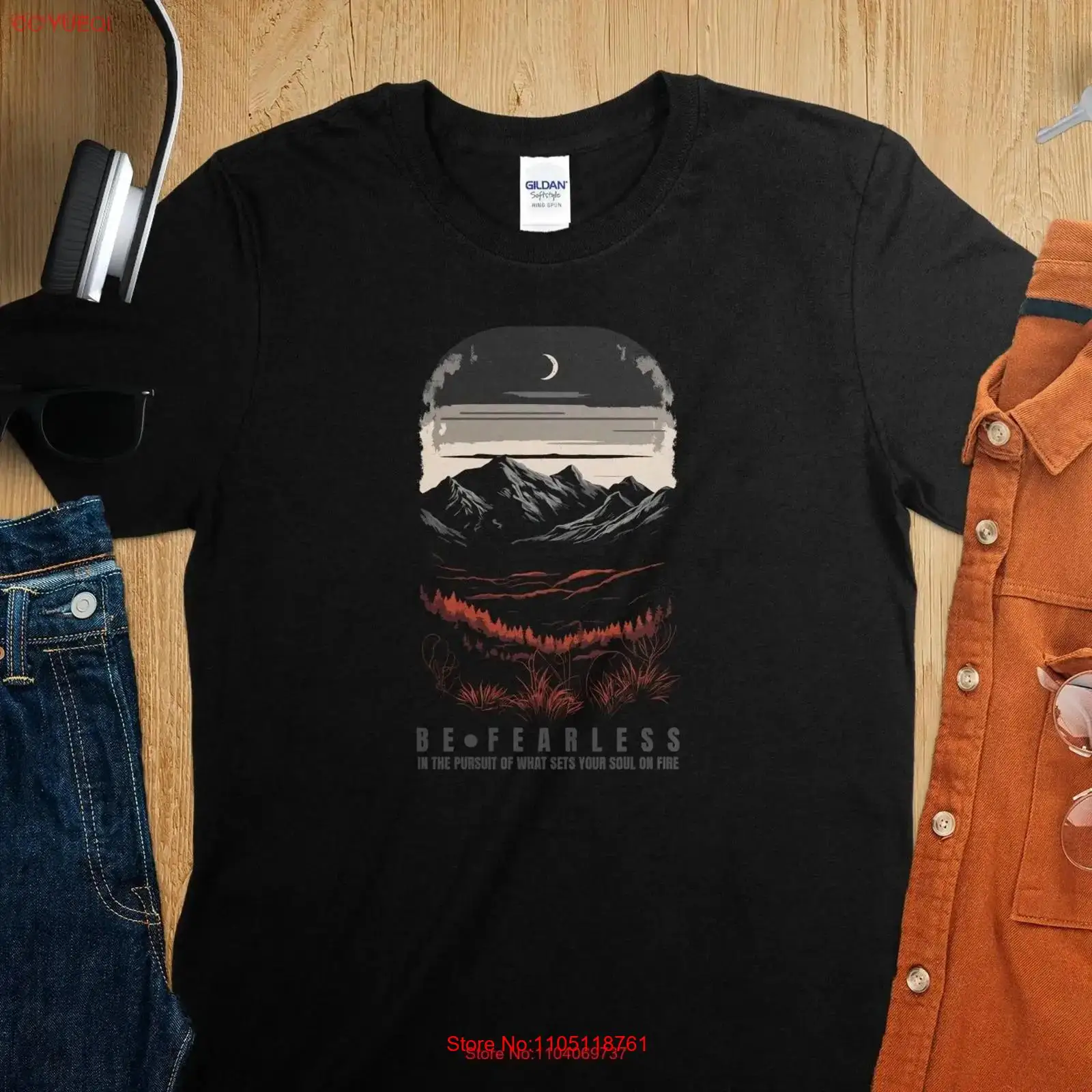 Be Fearless Adventure T Shirt  - Outdoor Adventure Quotes recensie en prijs
